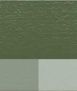 Linoljefärg i thottgrön nyans. blandad med vit titan zink